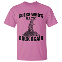 Funny Groundhog Day T Shirt Retro Guess Whos Back - Wonder Print Shop