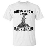 Funny Groundhog Day T Shirt Retro Guess Whos Back - Wonder Print Shop