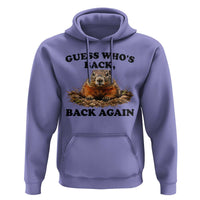 Groundhog Day Hoodie Funny Woodchuck Guess Whos Back - Wonder Print Shop