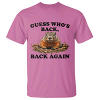 Groundhog Day T Shirt Funny Woodchuck Guess Whos Back - Wonder Print Shop