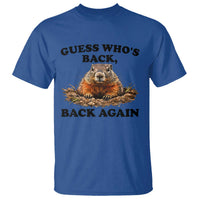 Groundhog Day T Shirt Funny Woodchuck Guess Whos Back - Wonder Print Shop