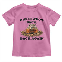 Groundhog Day Toddler T Shirt Funny Woodchuck Guess Whos Back - Wonder Print Shop