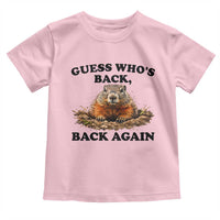 Groundhog Day Toddler T Shirt Funny Woodchuck Guess Whos Back - Wonder Print Shop