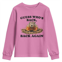 Groundhog Day Youth Sweatshirt Funny Woodchuck Guess Whos Back - Wonder Print Shop