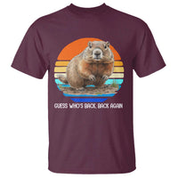 Groundhog Day T Shirt Retro Vintage Funny Woodchuck Guess Whos Back - Wonder Print Shop