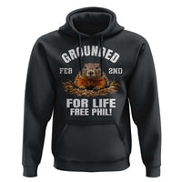 Funny Groundhog Hoodie Grounded For Life Ground Hog Day - Wonder Print Shop