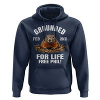 Funny Groundhog Hoodie Grounded For Life Ground Hog Day - Wonder Print Shop