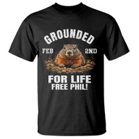 Funny Groundhog T Shirt Grounded For Life Ground Hog Day - Wonder Print Shop