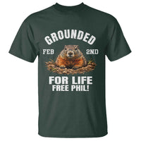 Funny Groundhog T Shirt Grounded For Life Ground Hog Day - Wonder Print Shop