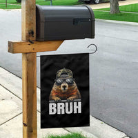 Bruh Groundhog Garden Flag Funny Woodchuck Camo Hat Youth Teens Kids Slang - Wonder Print Shop