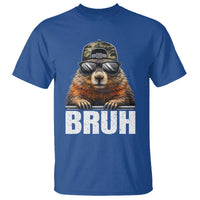 Bruh Groundhog T Shirt Funny Woodchuck Camo Hat Youth Teens Kids Slang - Wonder Print Shop