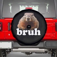 Bruh Groundhog Spare Tire Cover Funny Woodchuck Youth Teens Kids Slang - Wonder Print Shop