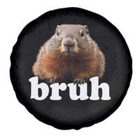 Bruh Groundhog Spare Tire Cover Funny Woodchuck Youth Teens Kids Slang - Wonder Print Shop