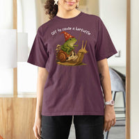Whimsical Frog Wizard Meme T Shirt For Women Off to Cause A Kerfuffle - Wonder Print Shop