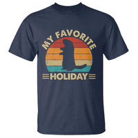 Groundhog Day T Shirt My Favorite Holiday Retro Woodchuck - Wonder Print Shop