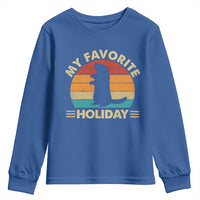 Groundhog Day Youth Sweatshirt My Favorite Holiday Retro Woodchuck - Wonder Print Shop