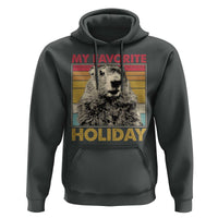 Groundhog Day Hoodie Retro My Favorite Holiday Retro Woodchuck