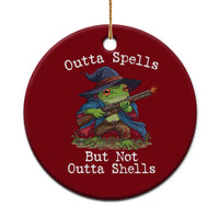 Wizard Frog Meme Ceramic Ornament Outta Spells But Not Outta Shells - Wonder Print Shop
