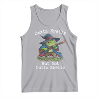 Wizard Frog Meme Tank Top Outta Spells But Not Outta Shells - Wonder Print Shop
