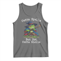 Wizard Frog Meme Tank Top Outta Spells But Not Outta Shells - Wonder Print Shop