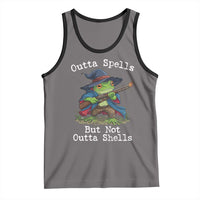 Wizard Frog Meme Tank Top Outta Spells But Not Outta Shells - Wonder Print Shop
