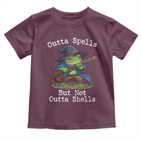 Wizard Frog Meme Toddler T Shirt Outta Spells But Not Outta Shells - Wonder Print Shop