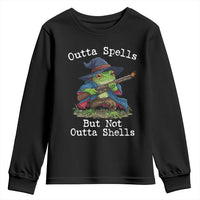 Wizard Frog Meme Youth Sweatshirt Outta Spells But Not Outta Shells - Wonder Print Shop
