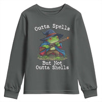 Wizard Frog Meme Youth Sweatshirt Outta Spells But Not Outta Shells - Wonder Print Shop
