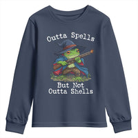 Wizard Frog Meme Youth Sweatshirt Outta Spells But Not Outta Shells - Wonder Print Shop