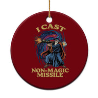 I Cast Non-Magic Missile Funny Wizard Parody Meme Ceramic Ornament - Wonder Print Shop
