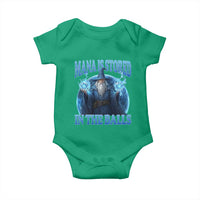 Funny Wizard Baby Onesie Mana is Stored in The Balls Magician Sorcerer Witcher - Wonder Print Shop