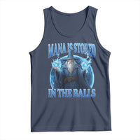 Funny Wizard Tank Top Mana is Stored in The Balls Magician Sorcerer Witcher - Wonder Print Shop