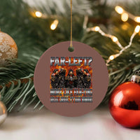 Funny Hard Skeleton Meme Bootleg Ceramic Ornament Far Left? More Like Farting - Wonder Print Shop
