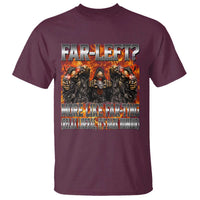 Funny Hard Skeleton Meme Bootleg T Shirt Far Left? More Like Farting - Wonder Print Shop