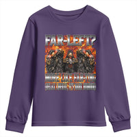 Funny Hard Skeleton Meme Bootleg Youth Sweatshirt Far Left? More Like Farting - Wonder Print Shop