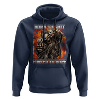Funny Evil Skeleton Meme Hoodie Born to Shit Forced to Wipe - Wonder Print Shop
