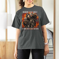 Funny Evil Skeleton Meme T Shirt For Women Born to Shit Forced to Wipe - Wonder Print Shop