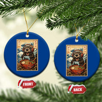 Cute Kawaii Gamer Groundhog Ceramic Ornament Funny Japanese Ramen Anime Otaku Fan Gift - Wonder Print Shop