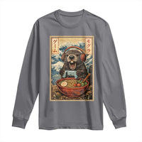 Cute Kawaii Gamer Groundhog Long Sleeve Shirt Funny Japanese Ramen Anime Otaku Fan Gift - Wonder Print Shop