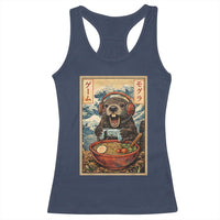 Cute Kawaii Gamer Groundhog Racerback Tank Top Funny Japanese Ramen Anime Otaku Fan Gift - Wonder Print Shop