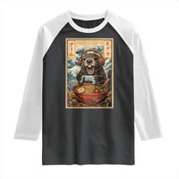 Cute Kawaii Gamer Groundhog Raglan Shirt Funny Japanese Ramen Anime Otaku Fan Gift - Wonder Print Shop