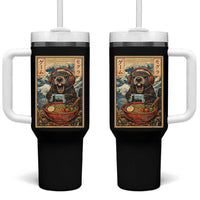 Cute Kawaii Gamer Groundhog Tumbler With Handle Funny Japanese Ramen Anime Otaku Fan Gift - Wonder Print Shop