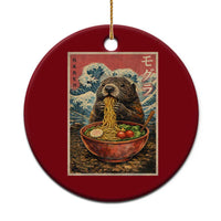 Japanese Groundhog Ramen Noodles Ceramic Ornament Funny Kawaii Anime - Wonder Print Shop