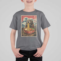 Japanese Groundhog Ramen Noodles T Shirt For Kid Funny Kawaii Anime - Wonder Print Shop