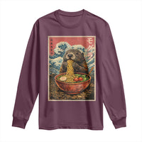 Japanese Groundhog Ramen Noodles Long Sleeve Shirt Funny Kawaii Anime - Wonder Print Shop