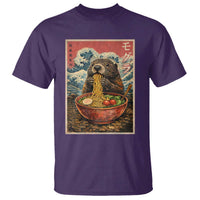 Japanese Groundhog Ramen Noodles T Shirt Funny Kawaii Anime - Wonder Print Shop