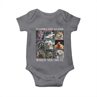 Animals Smoking Cigarettes Meme Baby Onesie It Looks Just as Cool When You Do It - Wonder Print Shop