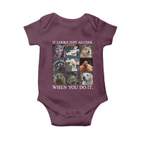 Animals Smoking Cigarettes Meme Baby Onesie It Looks Just as Cool When You Do It - Wonder Print Shop