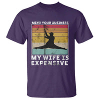 Sarcastic Husband T Shirt Retro Mind Your Business My Wife Is Expensive - Wonder Print Shop