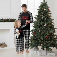 Funny Couple Matching Plaid Pajama Set I Don't Know Him Couples She's My Soulmate - Wonder Print Shop